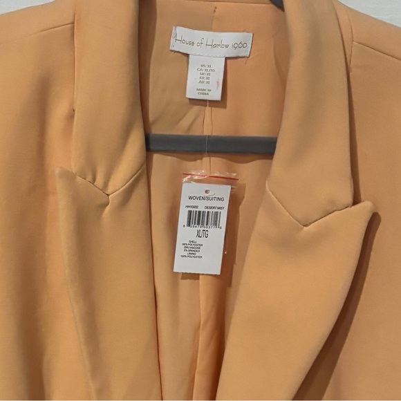 House of Harlow NWT 1960 Tan Double-Breasted Blazer - Picture 6 of 9